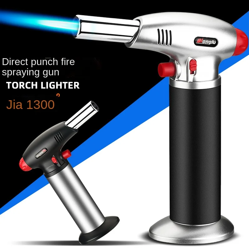 

Desktop Welding Torch Single Fire Straight Metal Spray Gun Lighter Outdoor Barbecue Windproof Ignition Gun Gadgets for Men