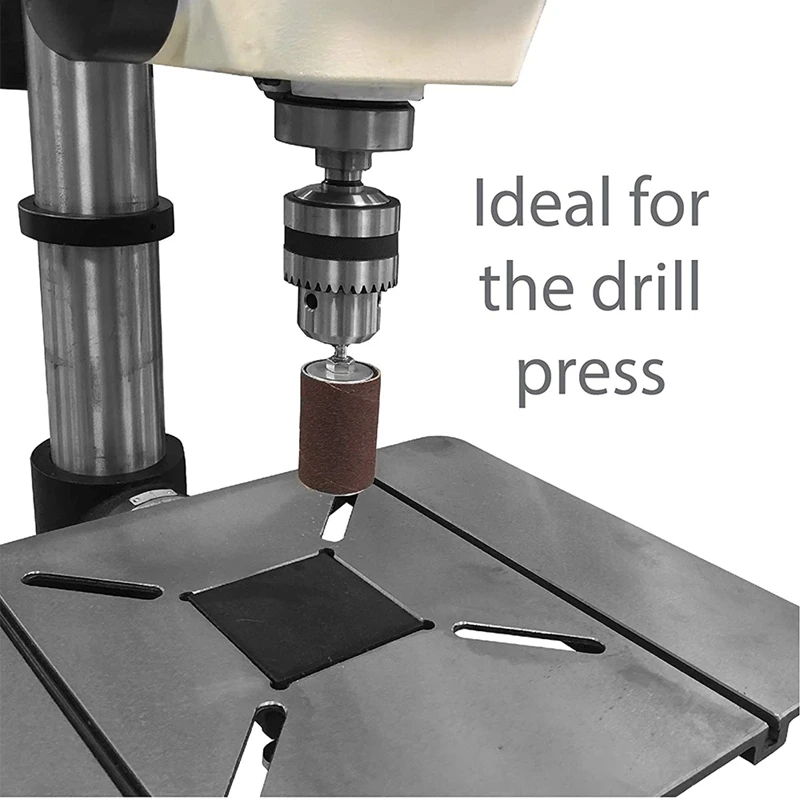

Drum Sander Kit Sanding Belt Sandpaper with Spindle Case for Drill Press Rotary Tools