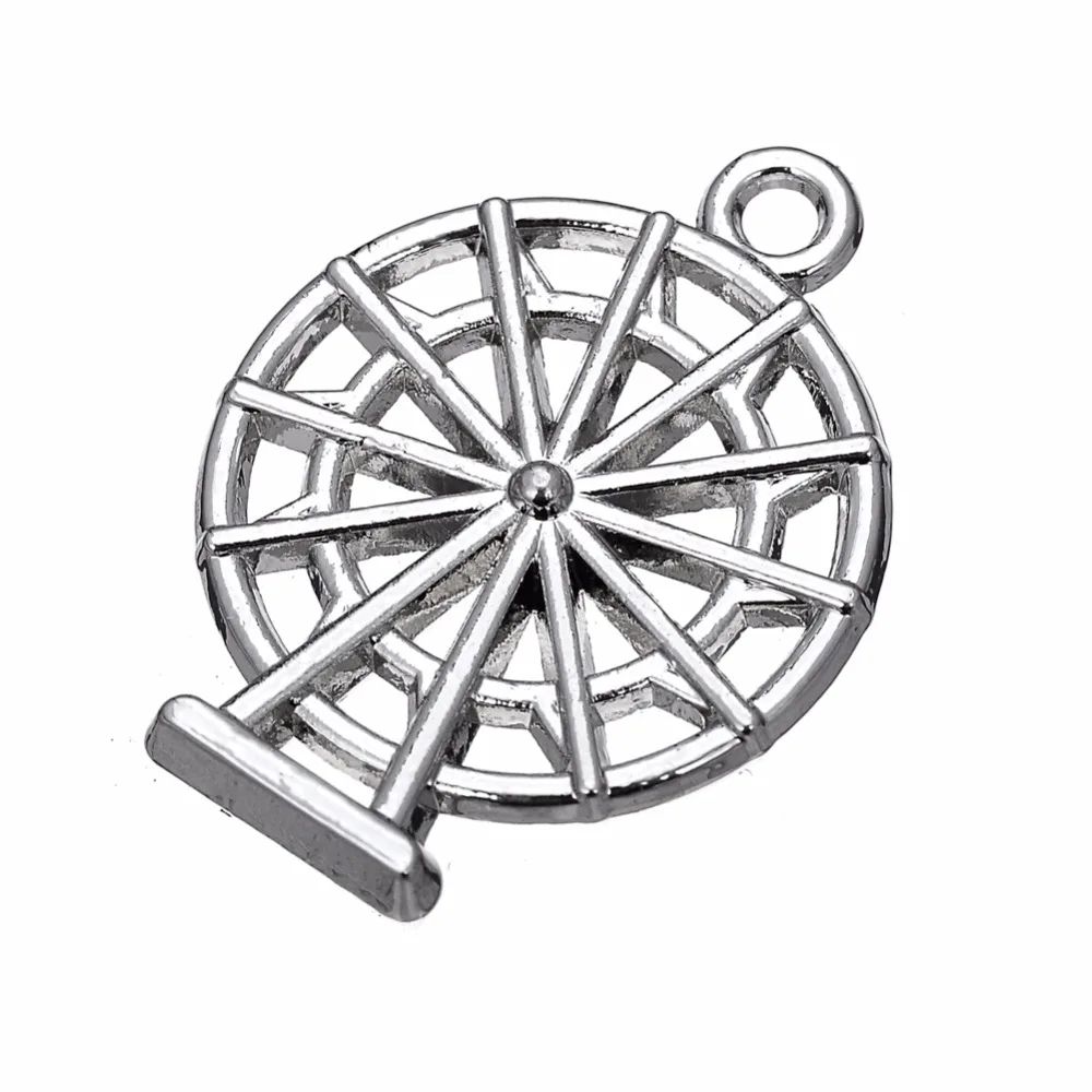 Skyrim 10 шт. Подвеска из цинкового сплава в форме колеса обозрения для творчества