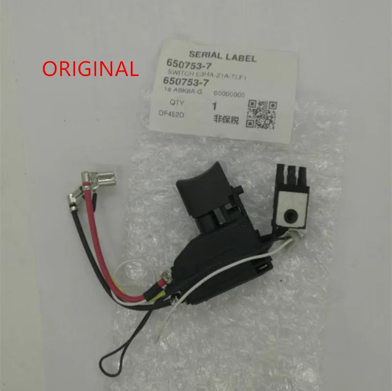 Переключатель для Makita 650753-7 6507545 DHP482 DF482D DDF482 DDF482RME DDF482Z DHP482RME DHP482Z DHP482RAE DHP482RFE 6507537 |