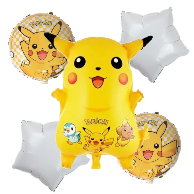 

Pokemon Go Pikachu Foil Balloons Children Birthday Party Decoration Pocket Elf Theme Events Christmas Supplies Kid Gifts for Boy