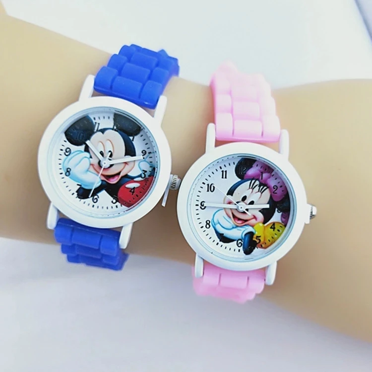 Новые мужские и женские кварцевые наручные часы с мультипликационным принтом Mimi