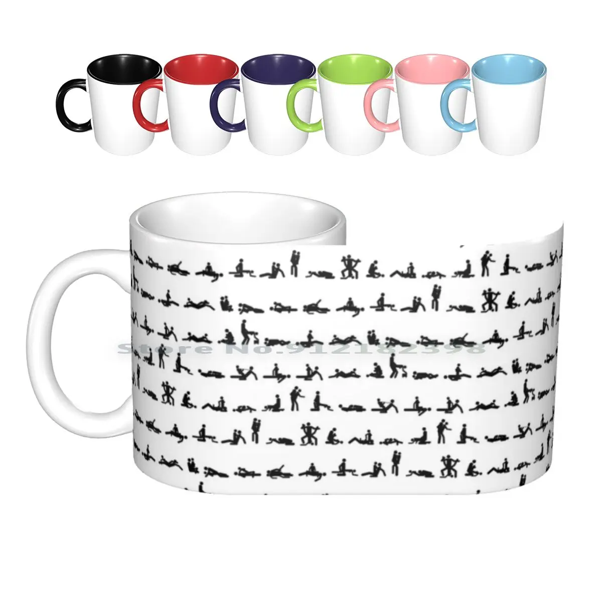 

48 вариантов солнечного света | Белые керамические кружки, кофейные чашки, Кружка для молока и чая, 48 вариантов сексуальных позиций, сексуаль...