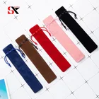 5 шт. бархатный фонтанШариковая ручка чехол с держателем на рукавах чехол с одной ручкой пенал с веревкой