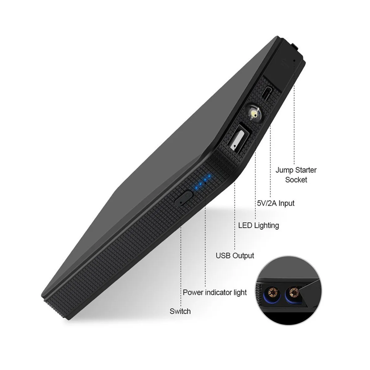 

Компактный портативный автомобильный аккумулятор 12 В, автомобильный стартер, внешний аккумулятор, внешний аккумулятор для запуска двигате...