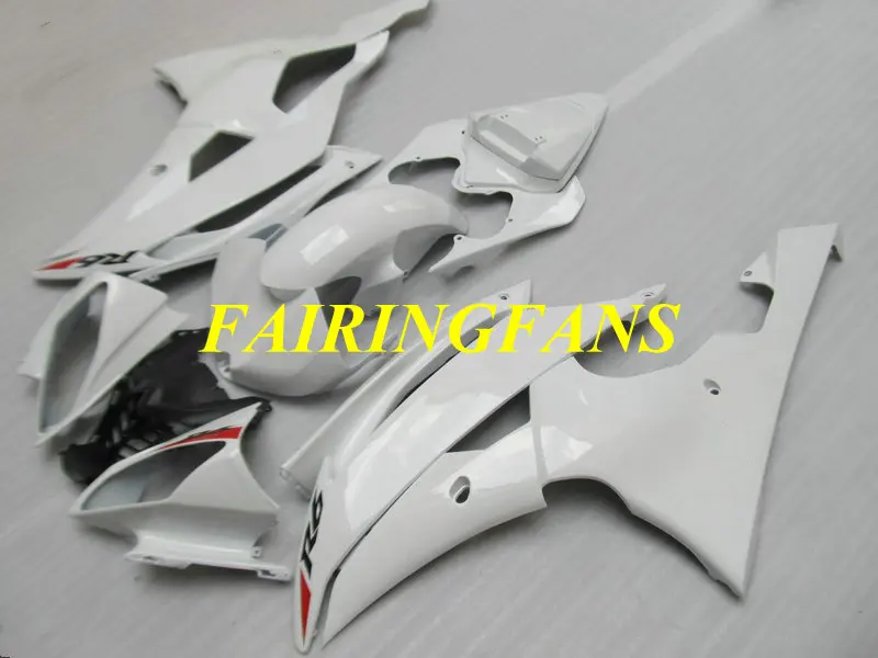 Комплект обтекателей для YAMAHA YZFR6 08 09 10 11 12 15 YZF R6 2008 2012 2015 YZF600 белые Обтекатели