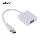 Адаптер USB к VGA, 1080P, USB 2,03,0 к VGA, внешняя видеокарта, мультидисплей, конвертер для настольного компьютера, ноутбука, ПК, монитора, проектора