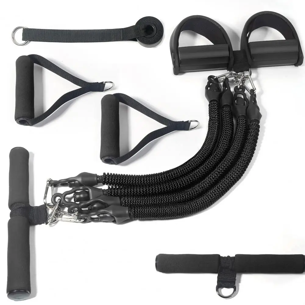 

11Pcs Multifunctional Training Sport Yoga Elastic Pull Rope Resistance Band Set