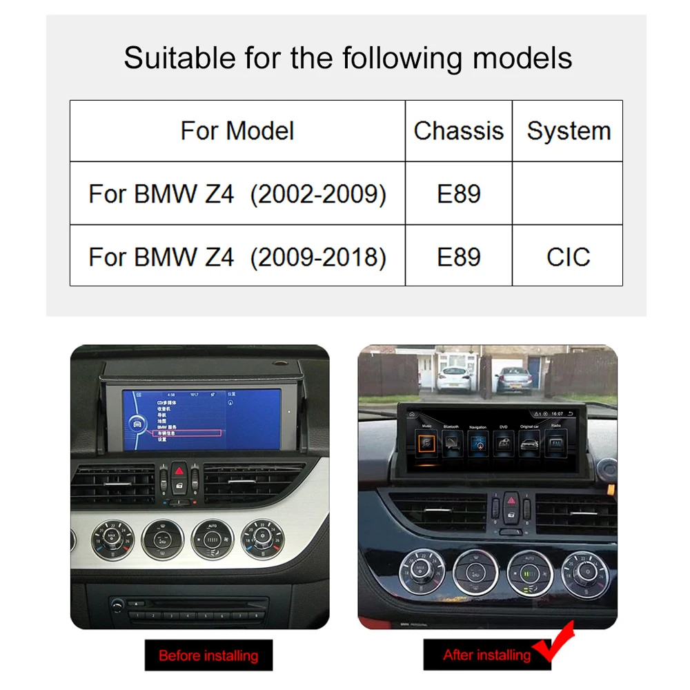 Автомобильный GPS плеер на Android 9 0 для BMW Z4 E89(2009 2018) оригинальная система CIC с Wi Fi