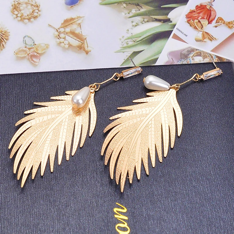 CARTER LISA пирсинг золотой лист растение жемчуг природа вдохновленный эффектные