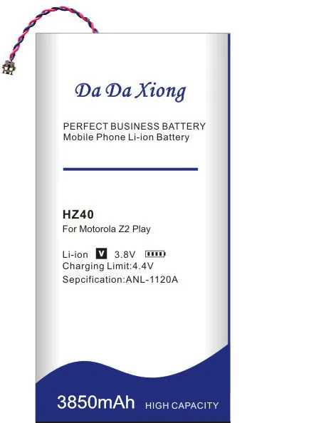 DaDaXiong оригинальный 3850 мАч HZ40 для Motorola MOTO Z2 Play аккумулятор с двумя SIM-картами