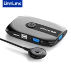 Квм-переключатель Unnlink 2X1 VGA, 1080P, с расширителем, совместное использование 2 компьютеров и ноутбуков, 1 монитор, 3 USB, мыши, клавиатуры, принтера Udisk