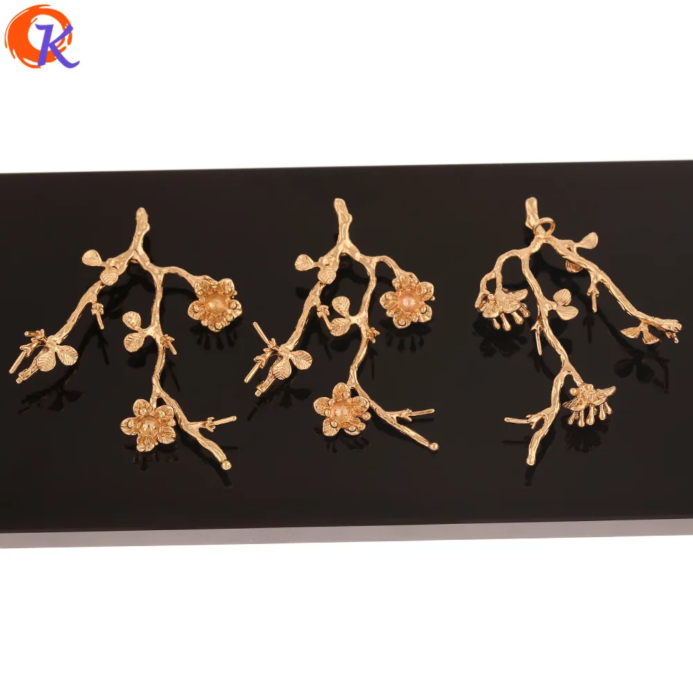 

Cordial Design 20Pcs 36*59MM Jewelry Accessories/Hand Made/Earrings Connectors/Flower Shape/Copper/DIY Making/Earring Findings