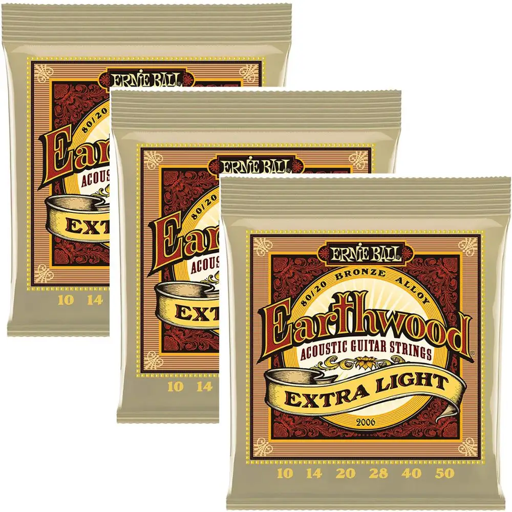 Струны для акустической гитары EniBall Earthwood 80/20 Из бронзового сплава 3