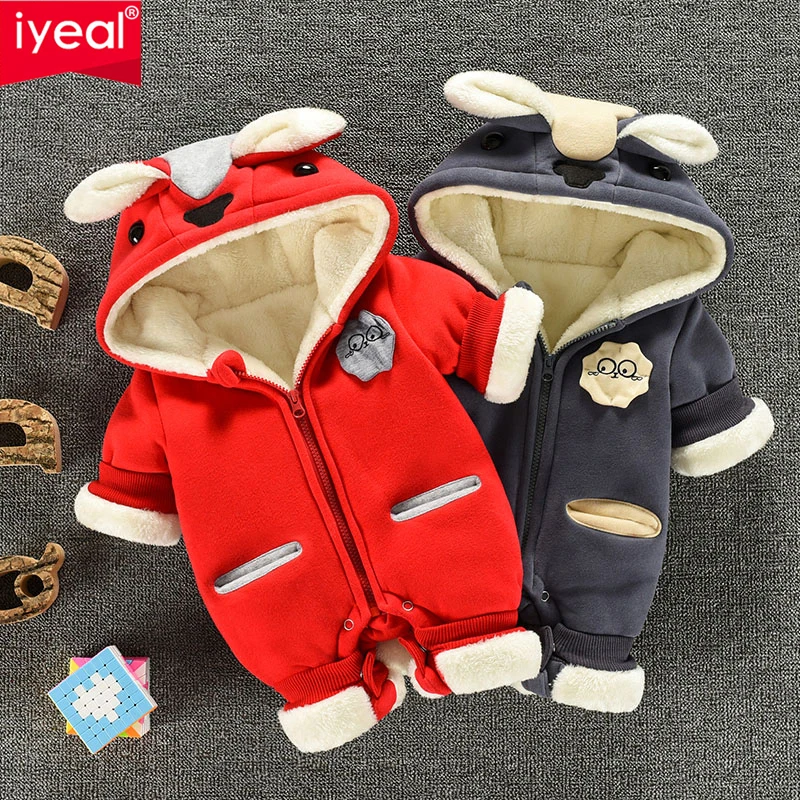 IYEAL комбинезон для новорожденных мальчиков зимняя одежда маленьких девочек