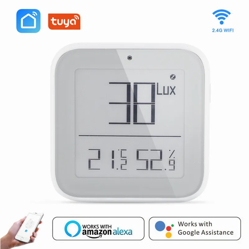 

Tuya ZigBee Smart LCD Digital Temperature Humidity Meter Backlight Home Indoor Electronic Hygrometer Thermometer Smart Life