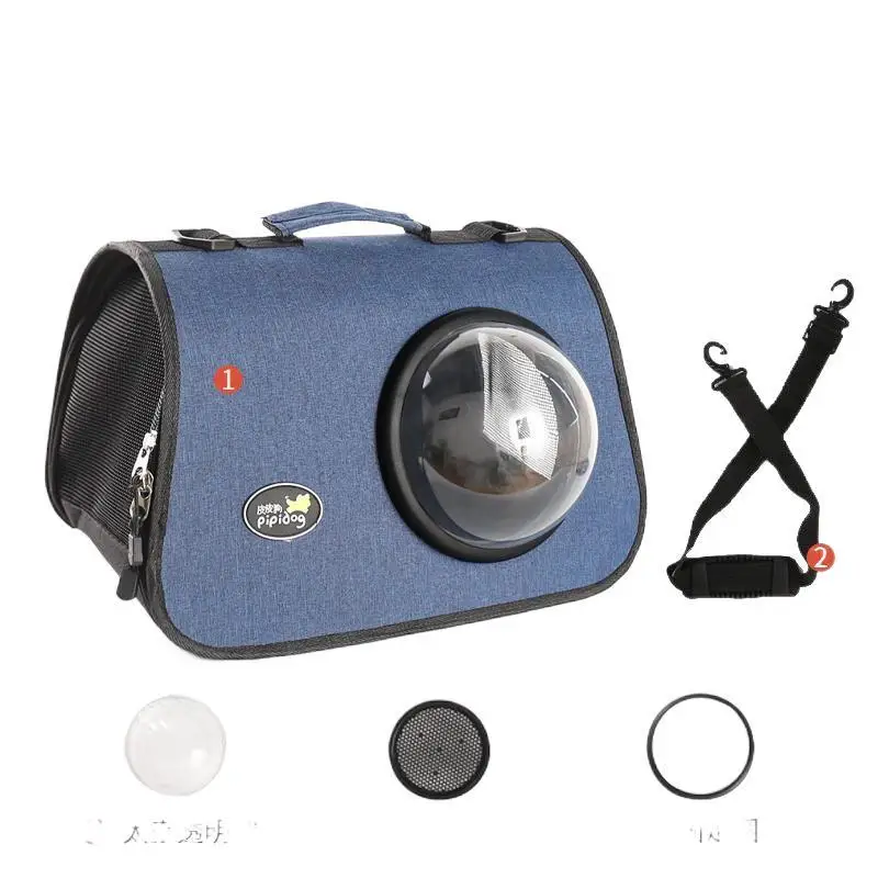

Oxford Portable Cat Carrier Bag Pet Puppy Travel Bags Breathable Bags For Small Pets Single Shoulder Bag Transport Cage ZH848