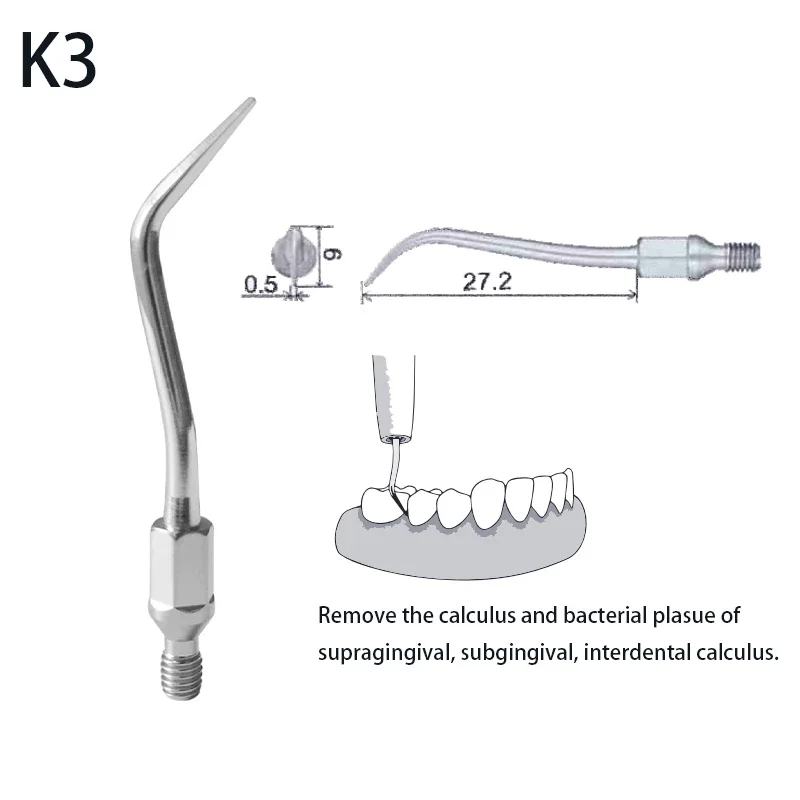 Наконечники скалера VVDental K1 K2 K3 K4 K5 K6 K7 для KOMET SONIC LINE AIR KAVO SONICFLEX DABI/SIRONA SIROAIR NSK TI-MAX Scale |