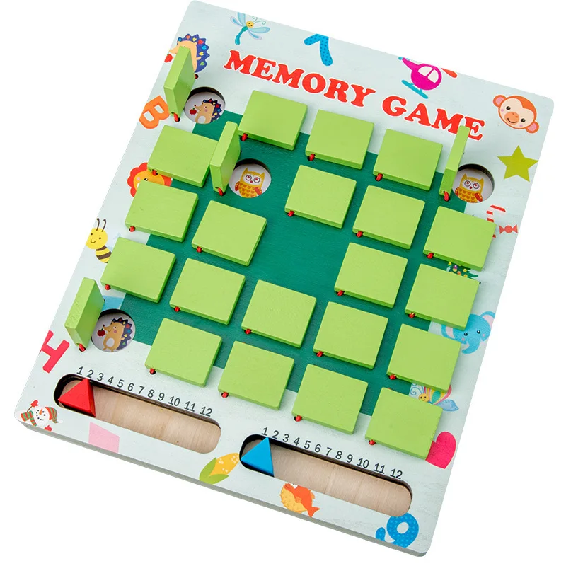 

Montessori Memory Match Chess Game Wooden Toys For Children Early Educational Party Board Games For Kid Toys 2-6 Year Baby Gifts
