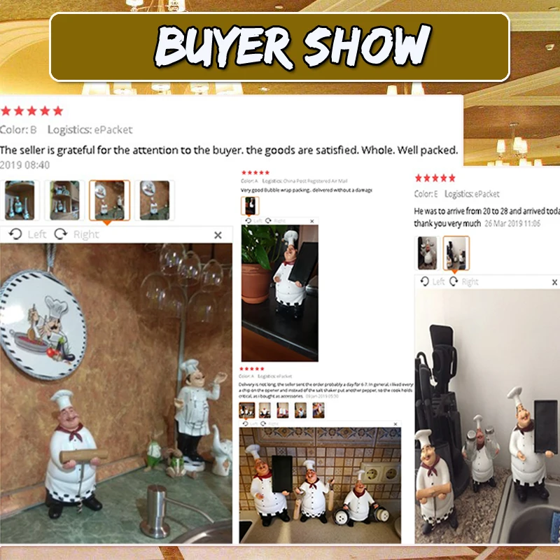 Декоративная модель шеф повара в ретро стиле декор для кухонного шкафа украшение