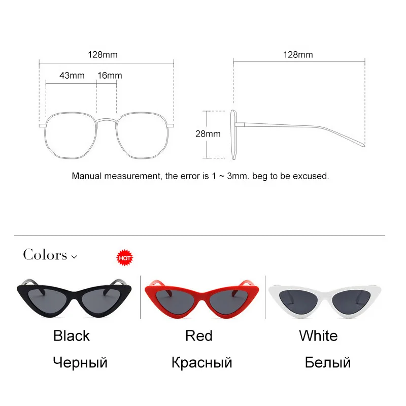 Модные Винтажные Солнцезащитные очки кошачий глаз для мальчиков и девочек