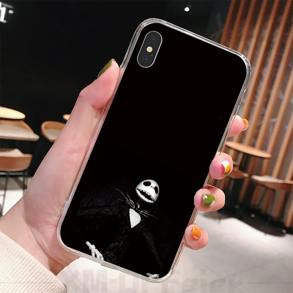 Чехол для телефона с рождественским рисунком Jack Skellington iphone 6 6s plus 7 8 X XS XR MAX 11 pro Pro Max