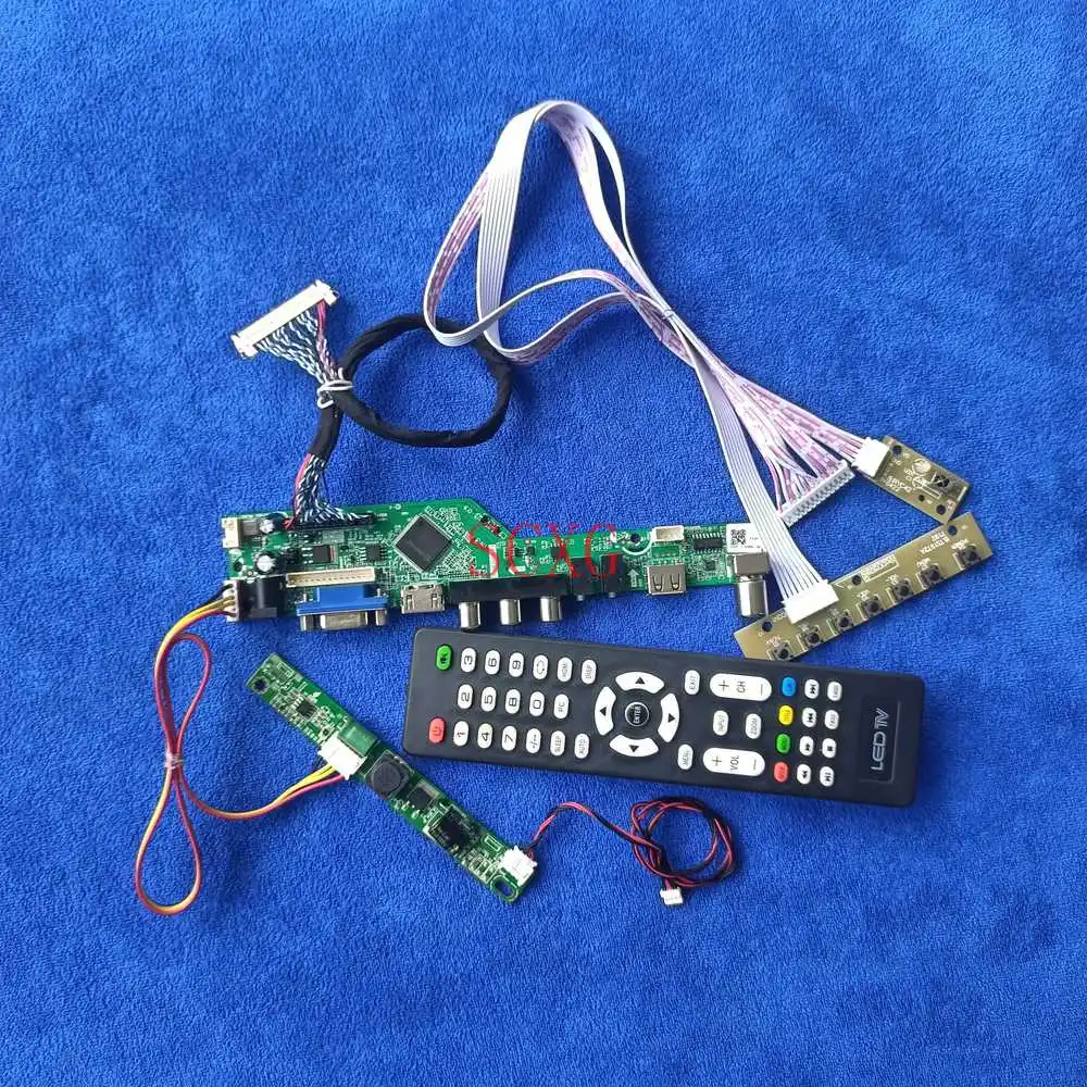 

Матрица управляющая плата LVDS 30 Pin светодиодный/ЖК-дисплей 1440*900 DIY Kit аналогового сигнала VGA USB AV входом HDMI совместимых подходят M190CGE/M190MWW4/LM190WX2