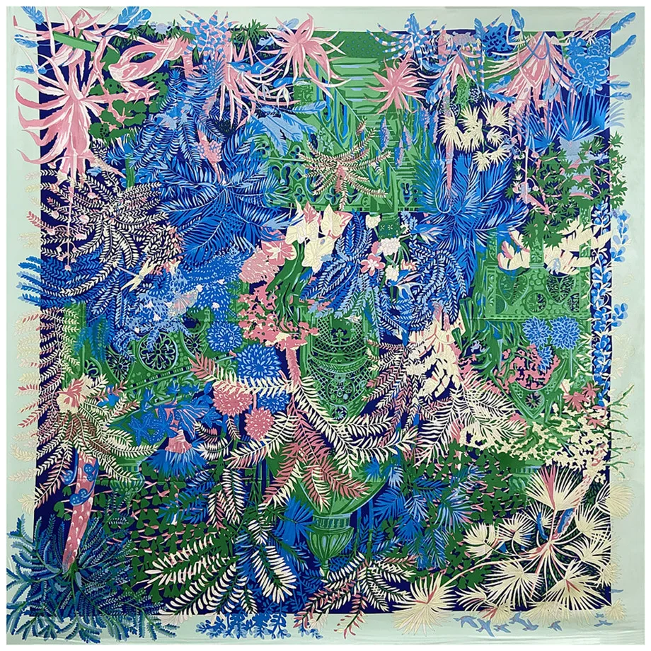 2021 роскошный брендовый большой квадратный шелковый шарф модный шейный платок с