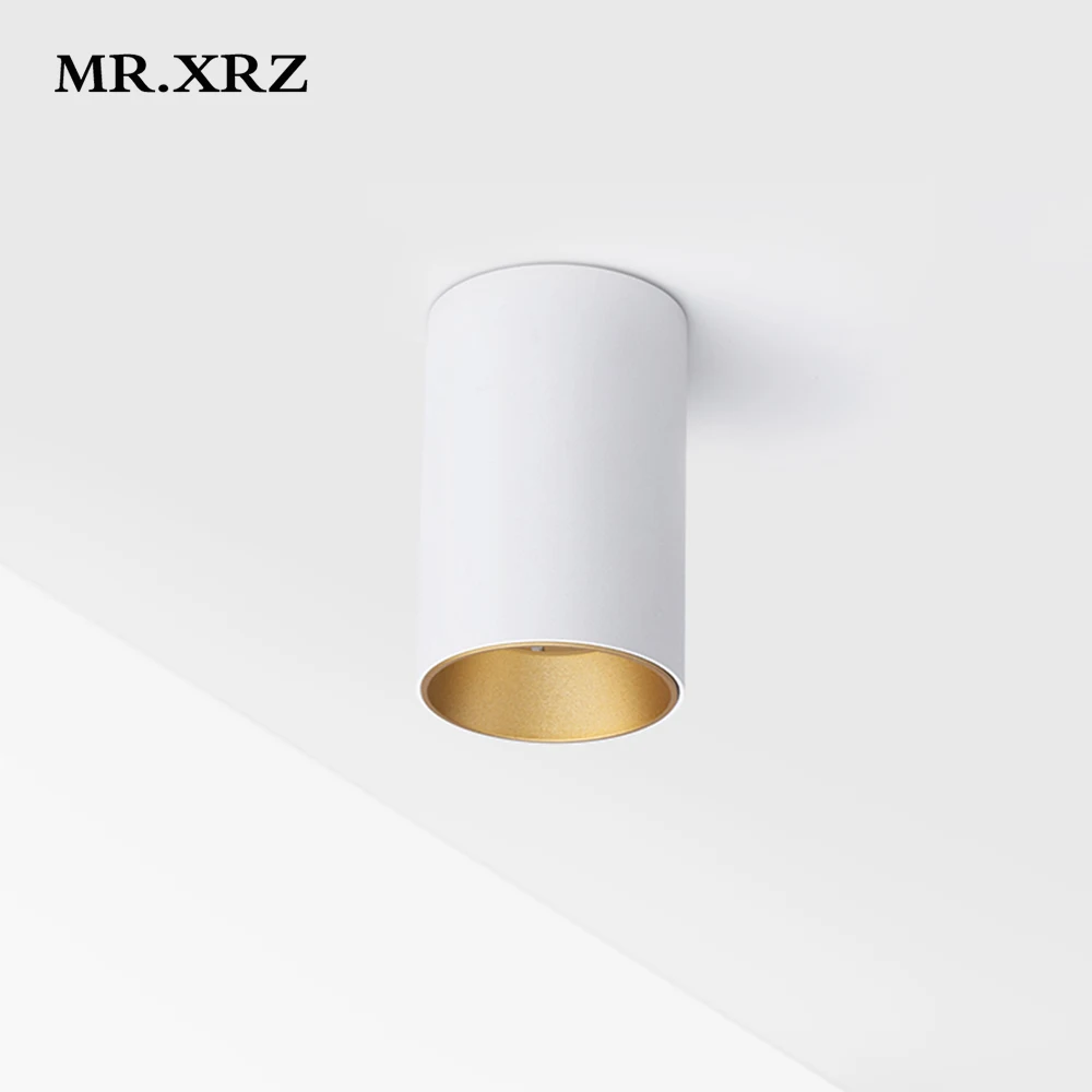 MR.XRZ 10 Вт мини цилиндр круглый COB Led Downights поверхностного монтажа с антибликовым