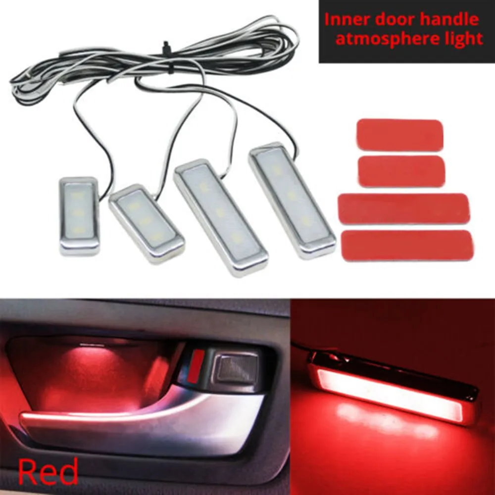 

DC 12V Atmosphere Lamp Decoration Door Armrest Lights Handle Interior LED