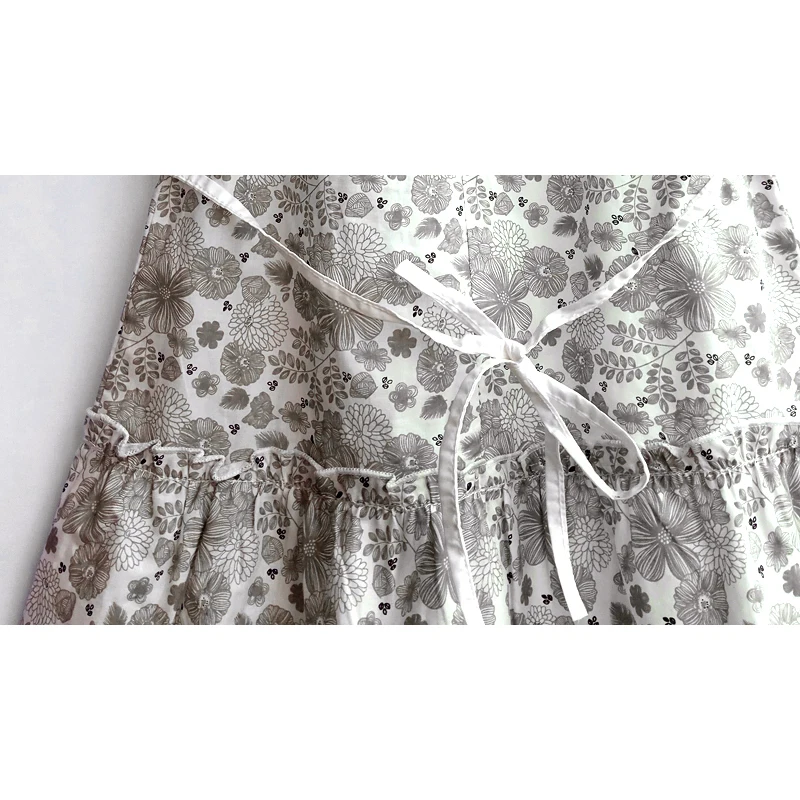 Girls dress cotton short-sleeved summer print floral girl princess dignified elegant clean children's | Детская одежда и обувь