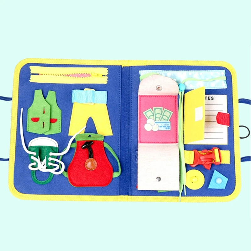 

Детская занятая доска 14 в 1, обучающая игрушка Монтессори для обучения, сенсорные подарки для автомобиля, путешествий