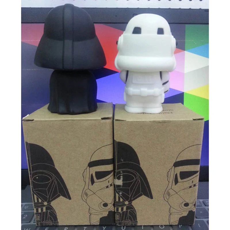 

Disney Star Wars 10cm Vinyl Toy Model Darth Vader White Solder Anime Figure Doll Movie & TV Peripheral Product Gift for Children