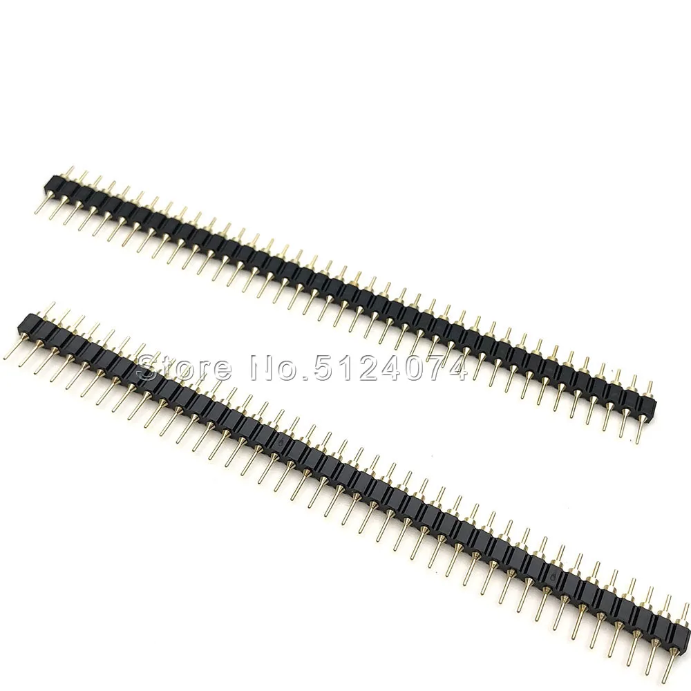 5pcs/lot 2.54 single row pin header 1*40pin spacing 2.54mm Circular hole Round 1*40p gold-plated connector | Обустройство дома