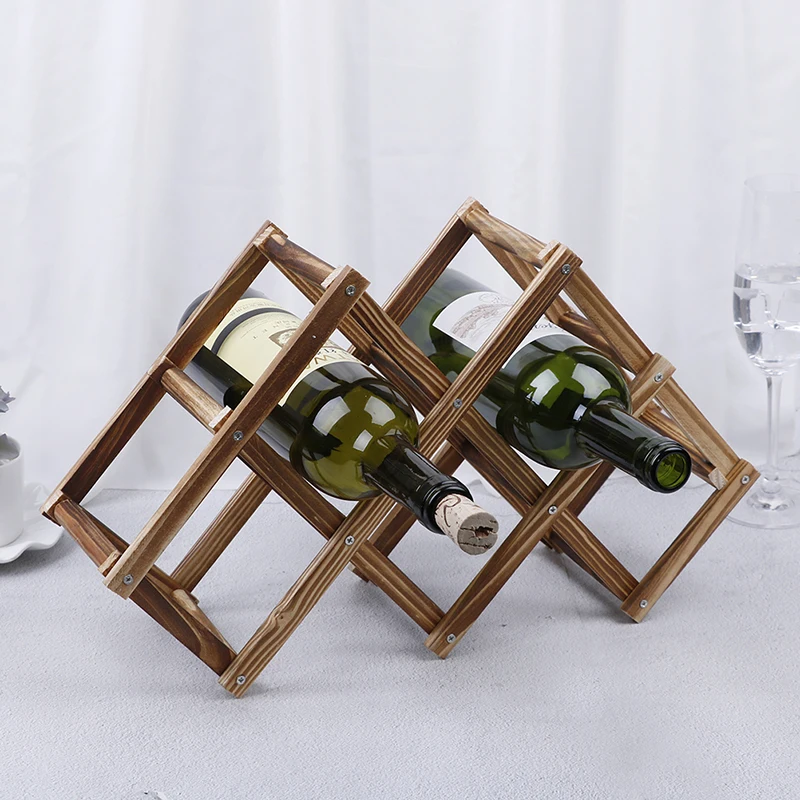 

Bottle Holder Red Wine Rack 4/5/6/10 Mount Bar Display Shelf Folding Rack Drink Bottle Holders bar accessories