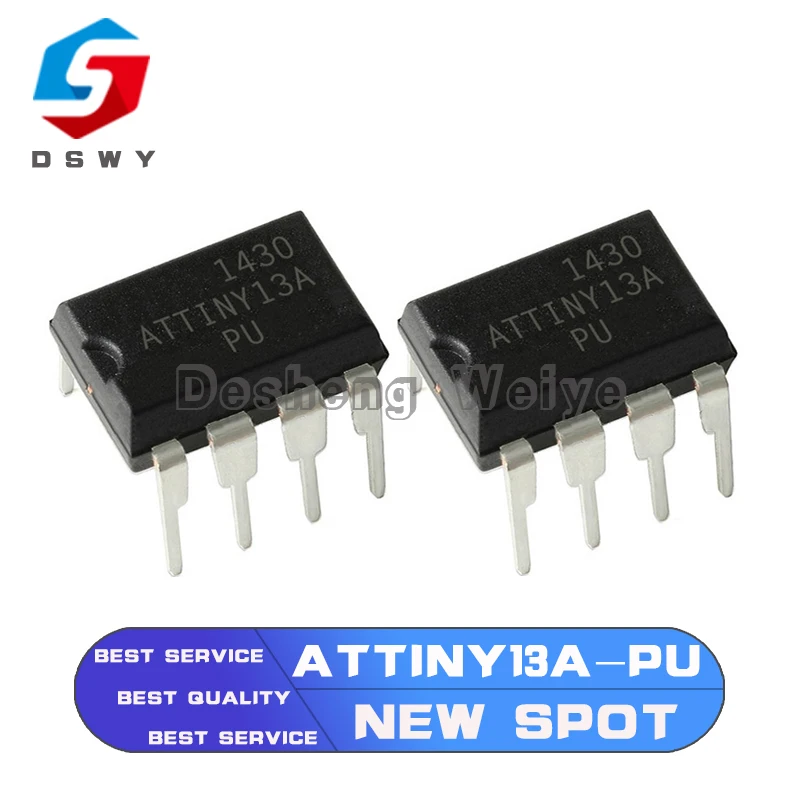 

1Pcs ATTINY13A-PU DIP-8 ATTINY13 ATTINY13-PU DIP8 ATTINY13A ATTINY13 13A-PU ATTINY13V-10PU