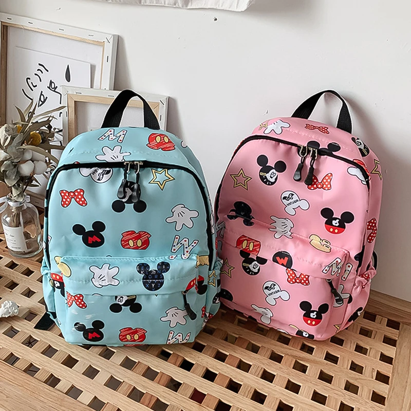 Детский рюкзак Disney для детского сада миниатюрная школьная сумка с принтом Минни