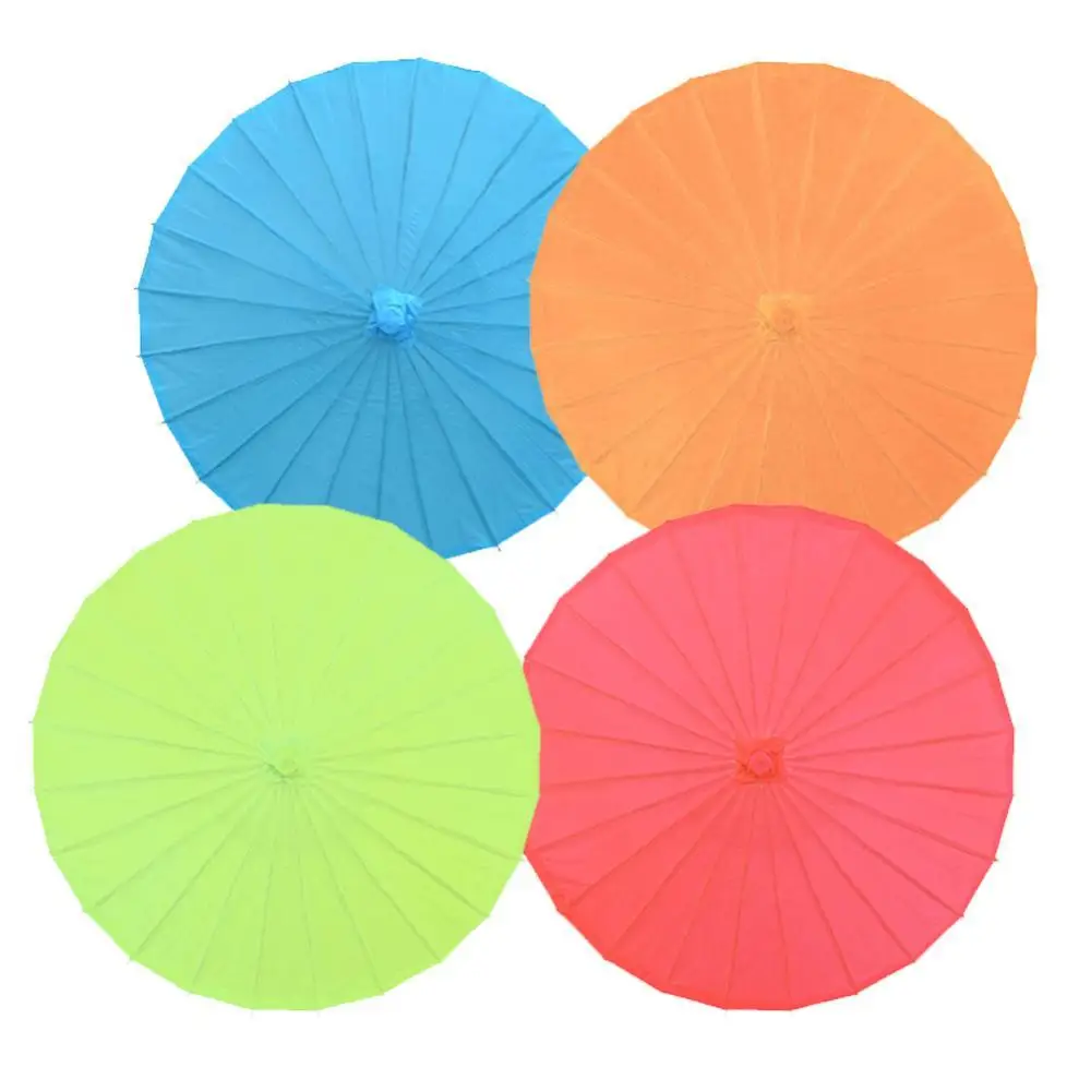 

Chinese Vintage DIY Blank Paper Umbrella Decor Photo Shoots Parasol Dance Props