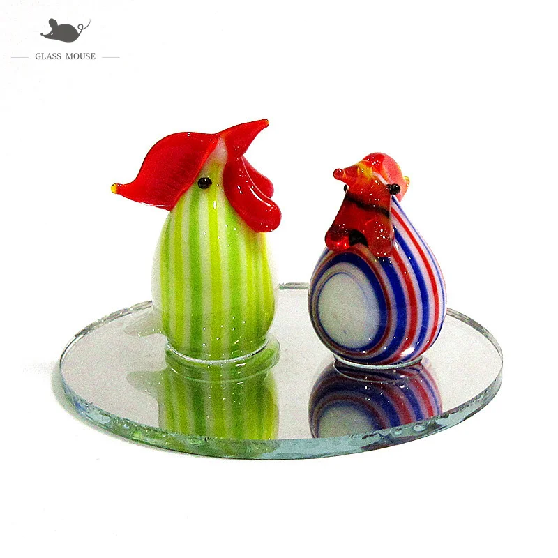 Украшательства для декора дома и сада "Миниатюрные фигурки из муранского стекла в стиле Японии" - прекрасно выполненные ручной работы статуэтки животных.