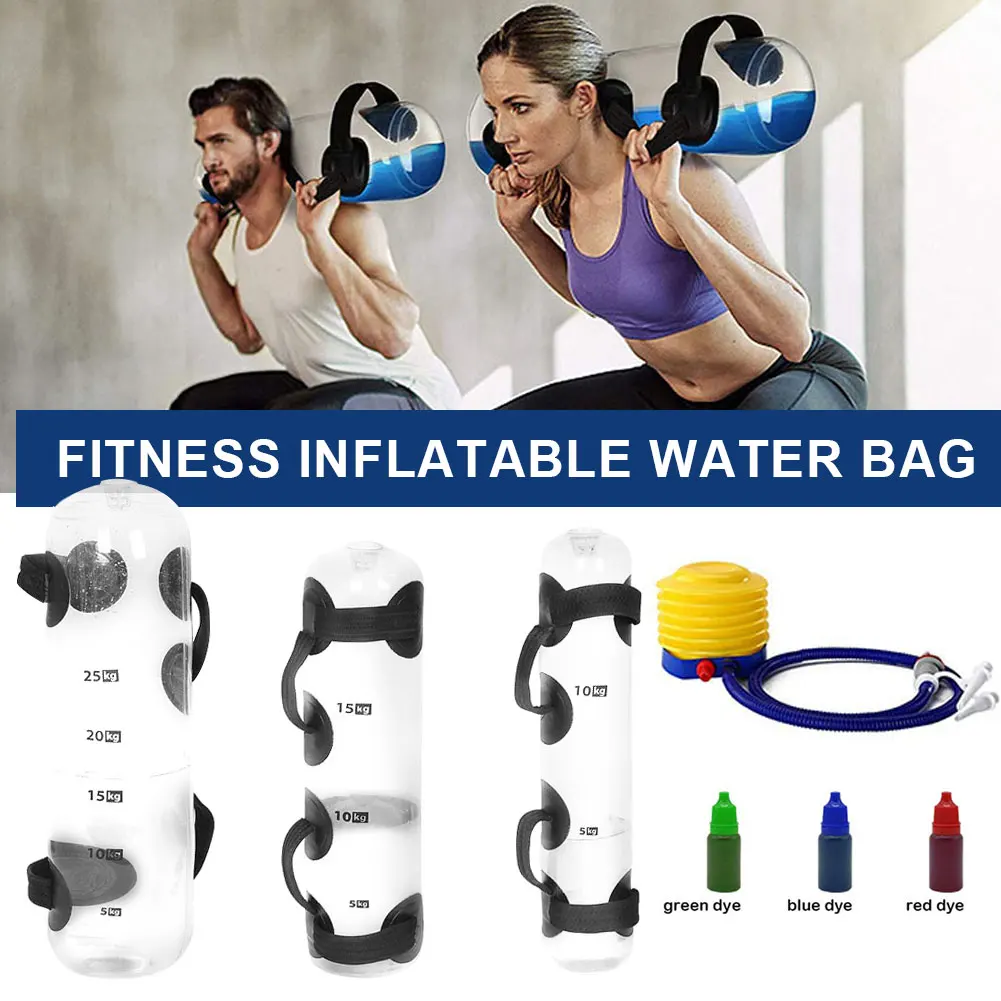 

15kg/20kg/35kg Adjustable Aqua Bag Transparent Workout Aqua Bag for Core and Balance Training Aqua Instead of Sand Bag