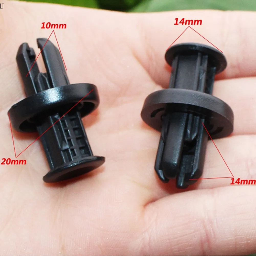 

100pcs Car Accessories Clips Plastic For HONDA CITY,CIVIC,ACCORD,CRV,JAZZ,NEW MODEL BUMPER CLIP Black Durable Equippments