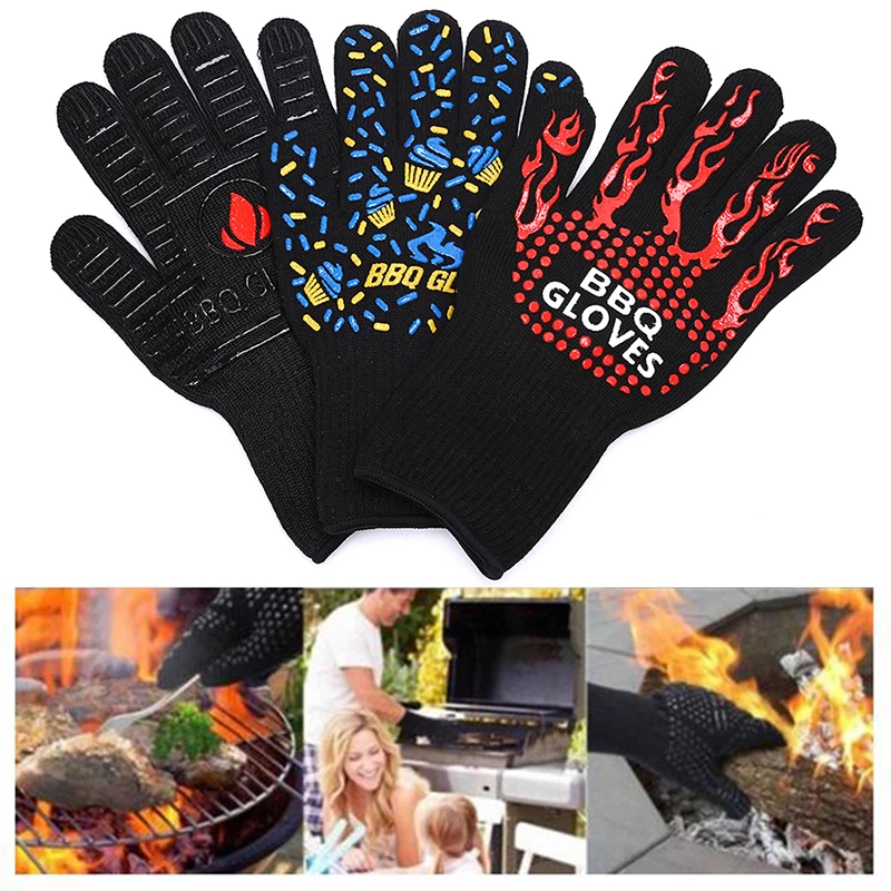 1 пара термостойких перчаток толстые силиконовые перчатки для приготовления