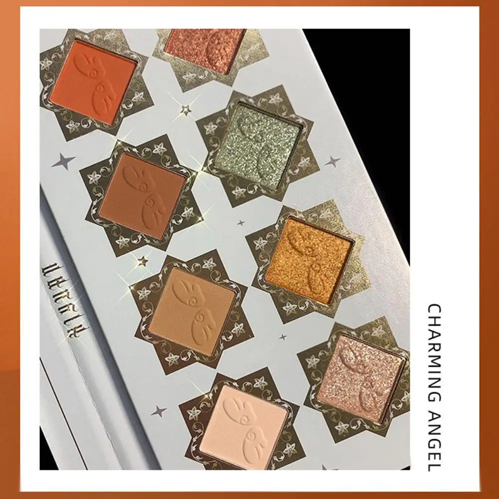 

8-color Eyeshadow Palette Matte Shiny Long-lasting Eyeshadow Kit Pigmented And Glitter Eyeshadow Palette Charm Colorful Cosmetic