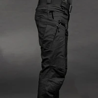 mens tactical pants casual slim fit multi pocket stretch military pants for fall spring