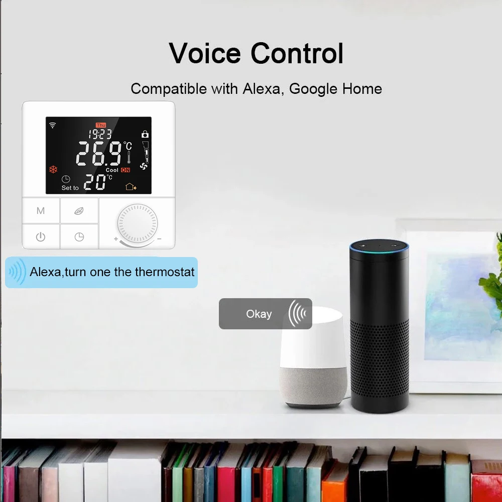 Терморегулятор для умного дома Tuya Alexa регулятор температуры воды/теплого