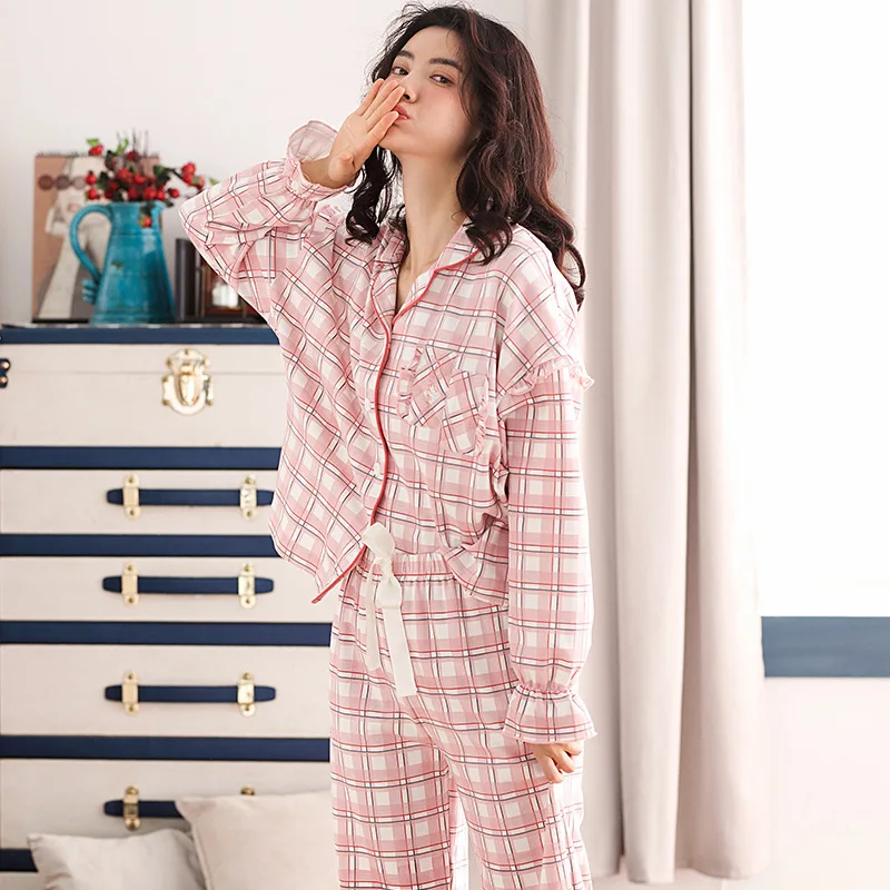 Пижамы для беременных Ночная сорочка ночная рубашка кормящих мам хлопковая