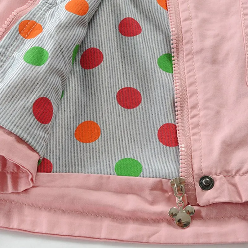 Детская двухслойная куртка на хлопковой подкладке с капюшоном |