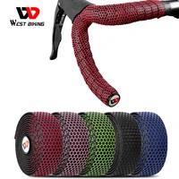 west biking honeycomb road bike handlebar tape anti slip shock absorption cycling belt wraps for bicycle handle accessories