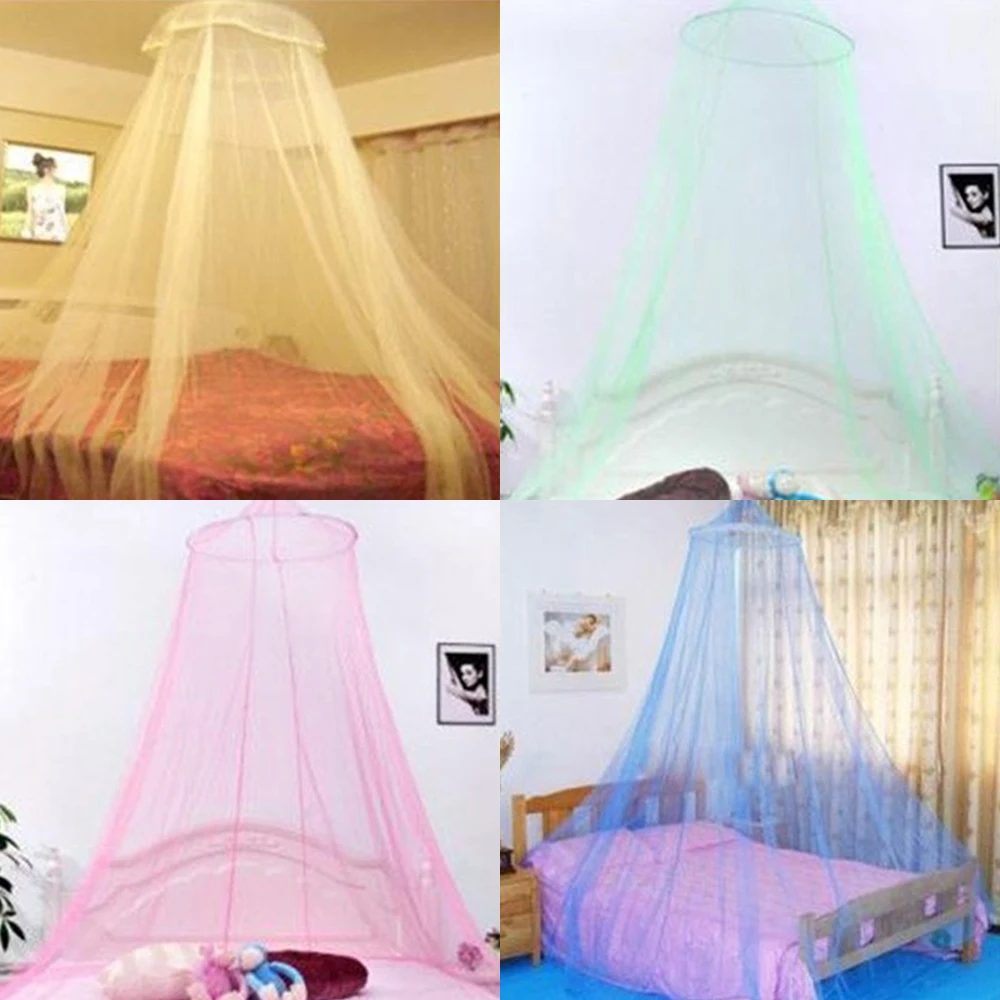 

Summer New Romantic Pink Round Mosquito Lace Net For Baby Hung Dome Bed Dome Tents Baby Adults Ceiling Hanging For Home Decor