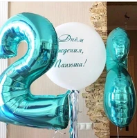 1pc 30inch tiffany green helium number balloons 0 1 2 3 4 5 6 7 8 9 birthday party baby shower kids toy figures wedding globos